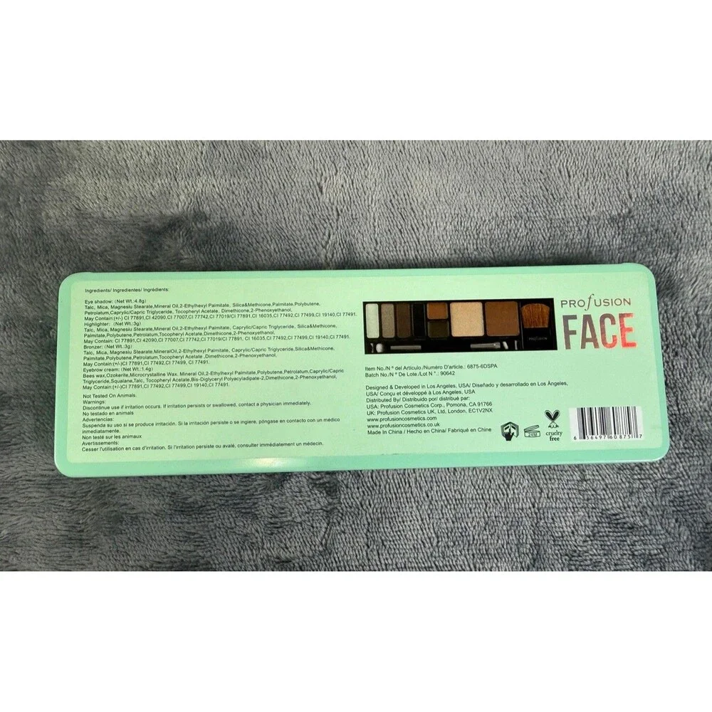 Profusion Face Night Pro Makeup Case Palette Eyeshadow Bronzer Highlighter NEW. - Picture 4 of 8
